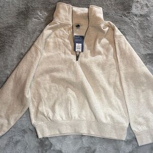 Target Oatmeal Half-Zip Pullover